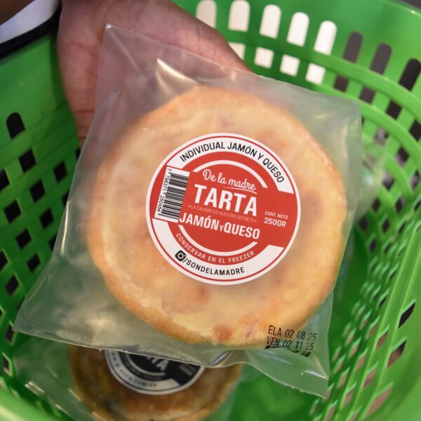 Tarta individual de Jamón y queso